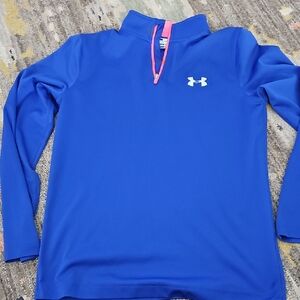 Under Armour Royal Blue Quarter-Zip Pullover